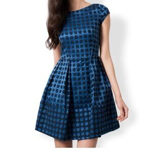 London closet Elegant Blue and Black Sleeveless Mini Dress new !